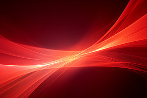 红色波浪线光线背景图
