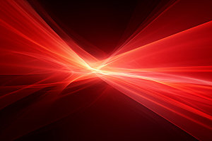 红色抽象光束背景图
