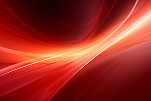 红色抽象波浪线背景图