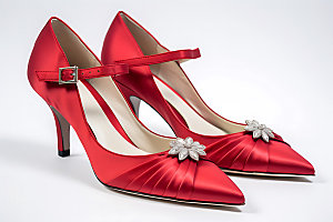 红色高跟鞋高清时尚摄影图