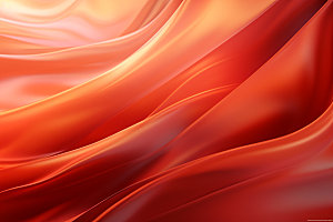 红色抽象丝绸背景图