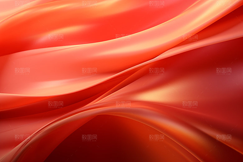 红色线条简约背景图