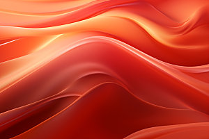 红色飘带丝绸背景图