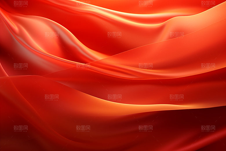 红色线条褶皱背景图