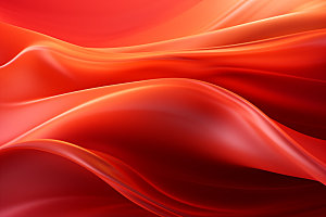 红色丝绸飘带背景图