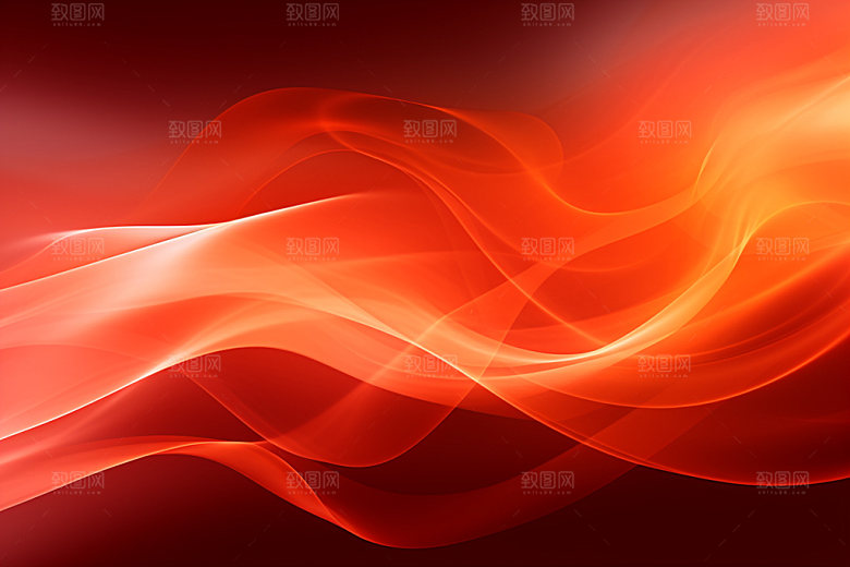 红色褶皱线条背景图