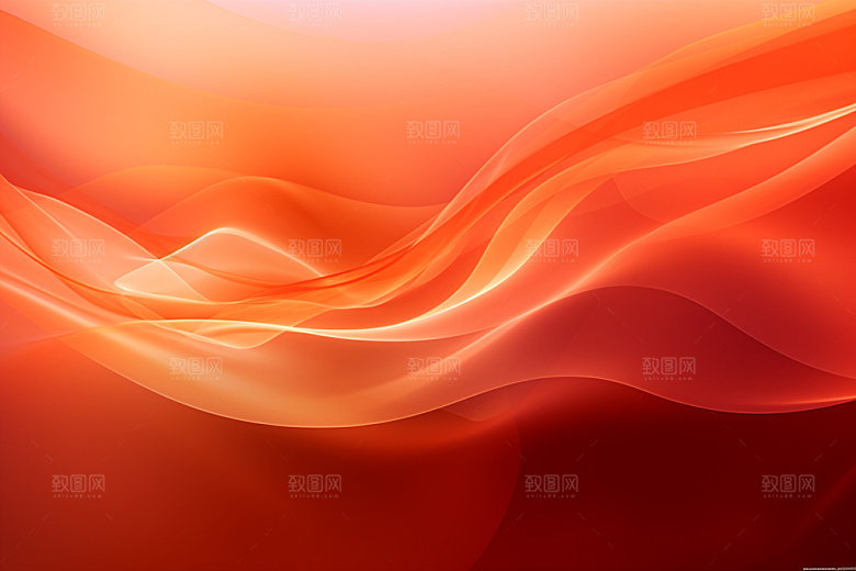 红色波浪线高清背景图
