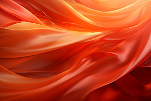 红色丝绸抽象背景图