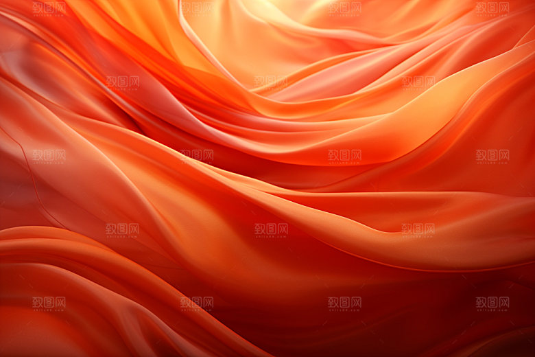 红色抽象线条背景图