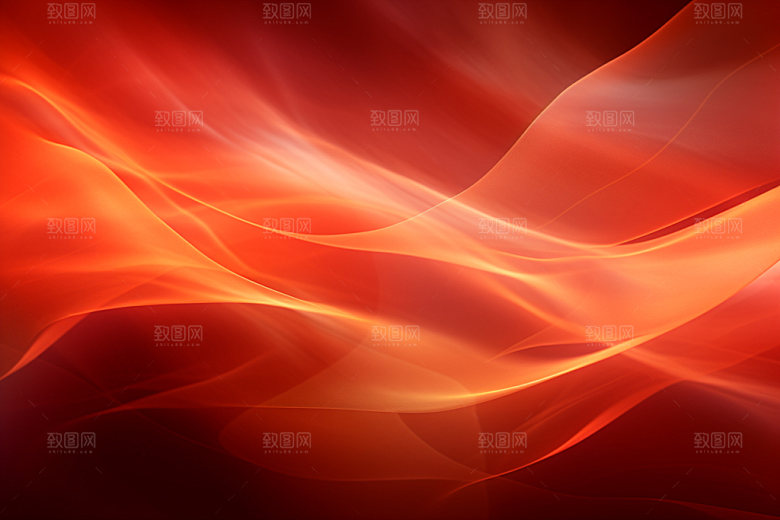 红色布纹丝绸背景图