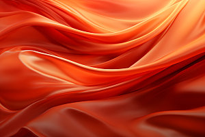 红色波浪线丝绸背景图