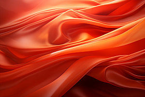 红色抽象丝绸背景图