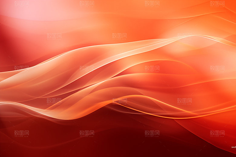 红色褶皱线条背景图