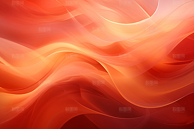 红色波浪线高清背景图