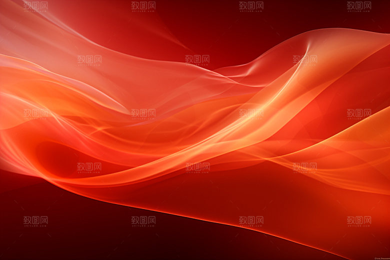 红色抽象布纹背景图
