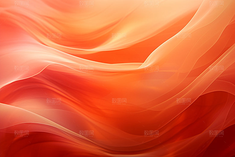 红色褶皱布纹背景图