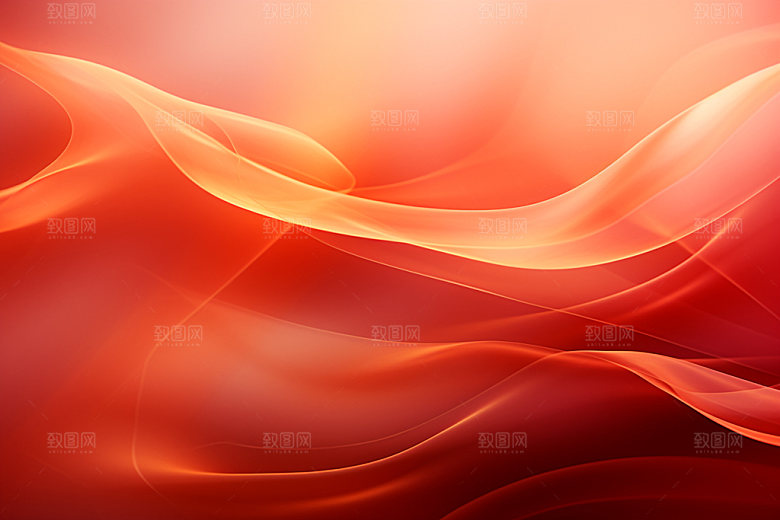 红色布纹丝绸背景图
