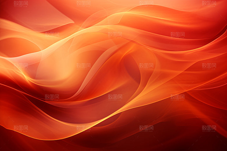 红色褶皱波浪线背景图
