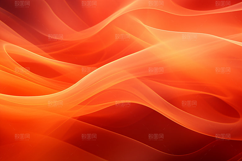 红色褶皱丝绸背景图