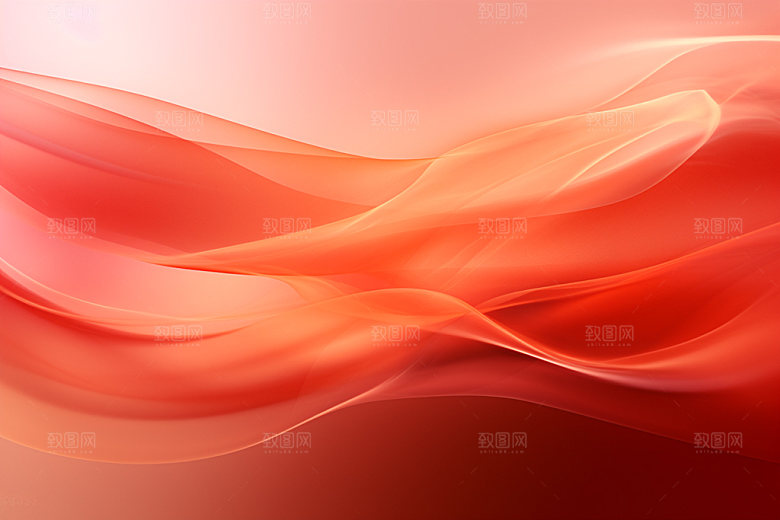 红色简约丝绸背景图