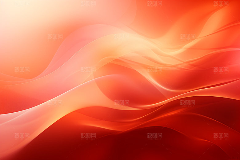 红色高清线条背景图