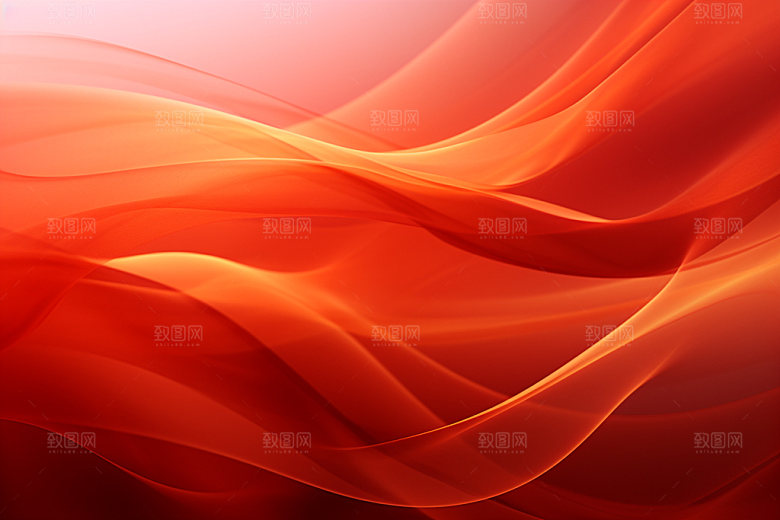 红色线条抽象背景图