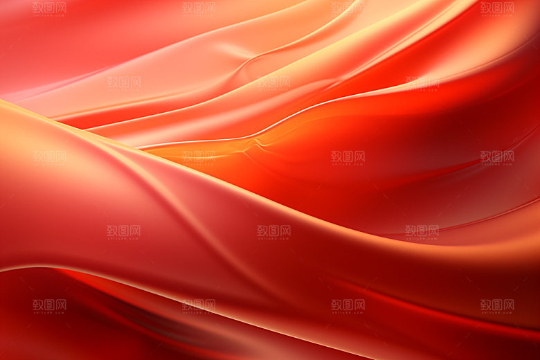 红色线条褶皱背景图
