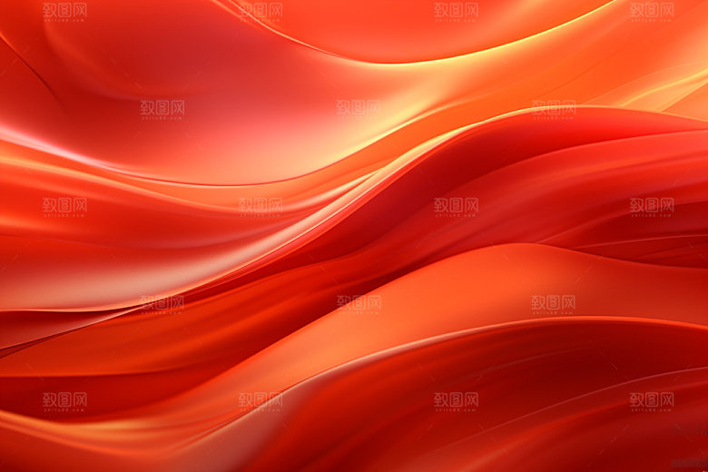 红色线条简约背景图