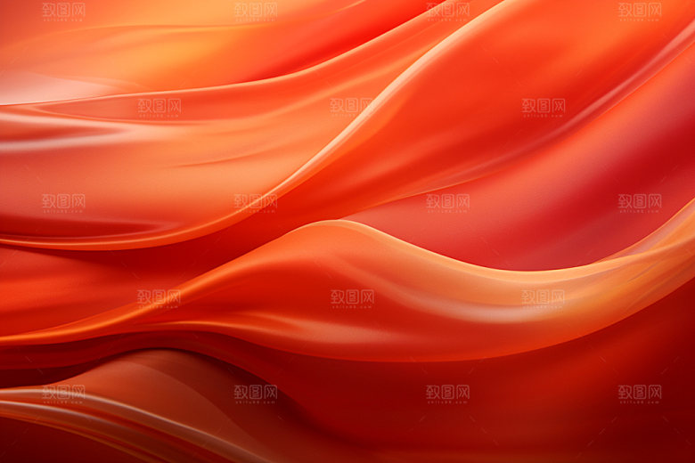 红色布纹抽象背景图