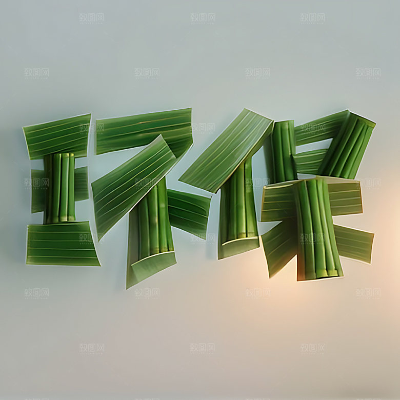 环保绿色自然宣传艺术字