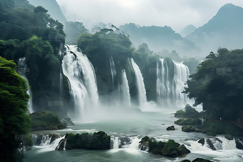 黄果树瀑布自然景区摄影图