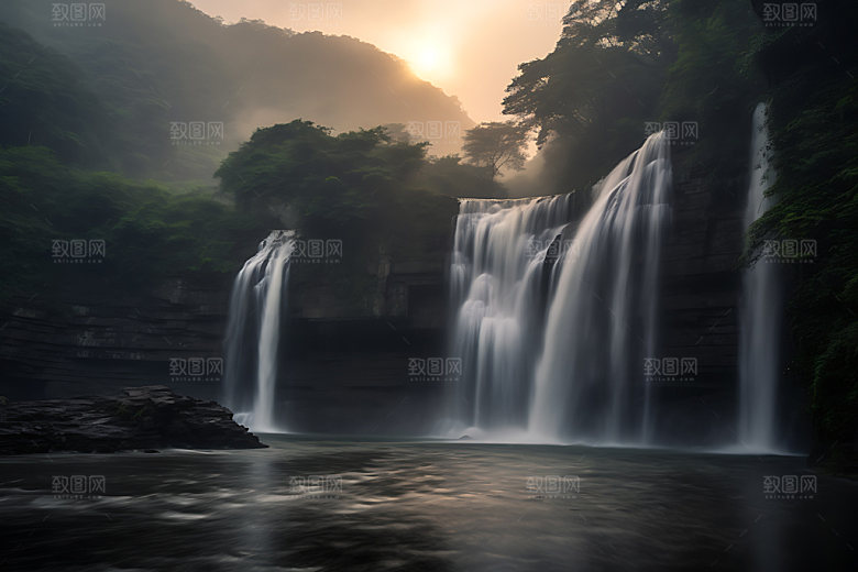 黄果树瀑布高清自然摄影图
