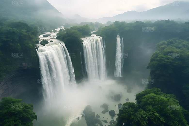 黄果树瀑布贵州旅游安顺摄影图