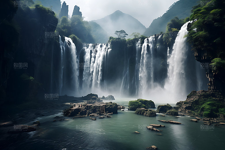 黄果树瀑布高清景区摄影图