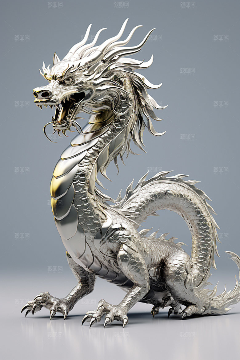 黄金龙春节立体模型