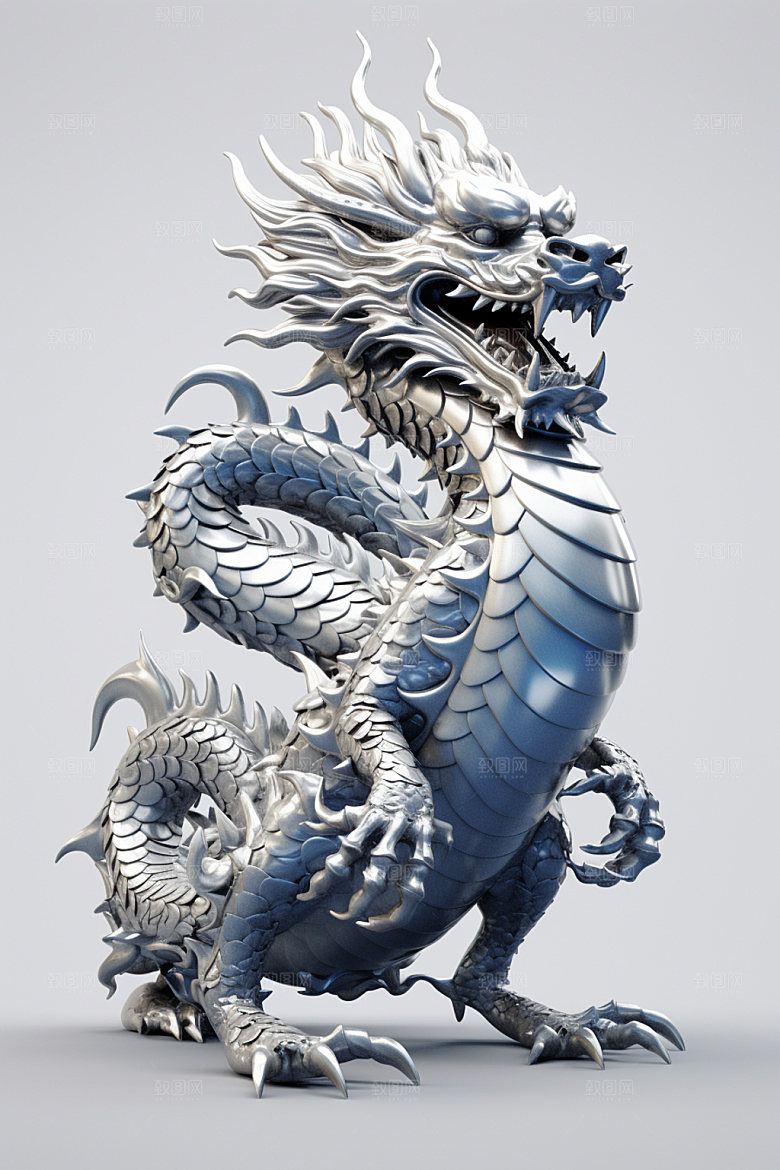 黄金龙形象柏金龙模型