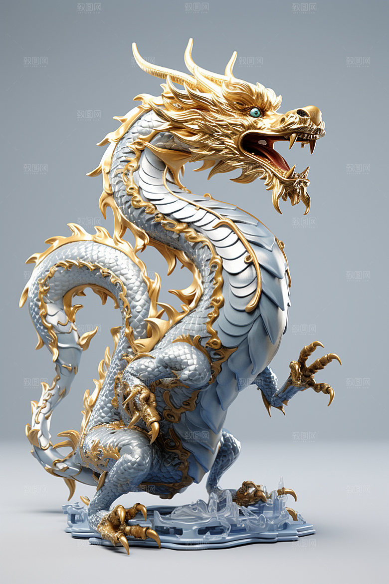 黄金龙3D春节模型