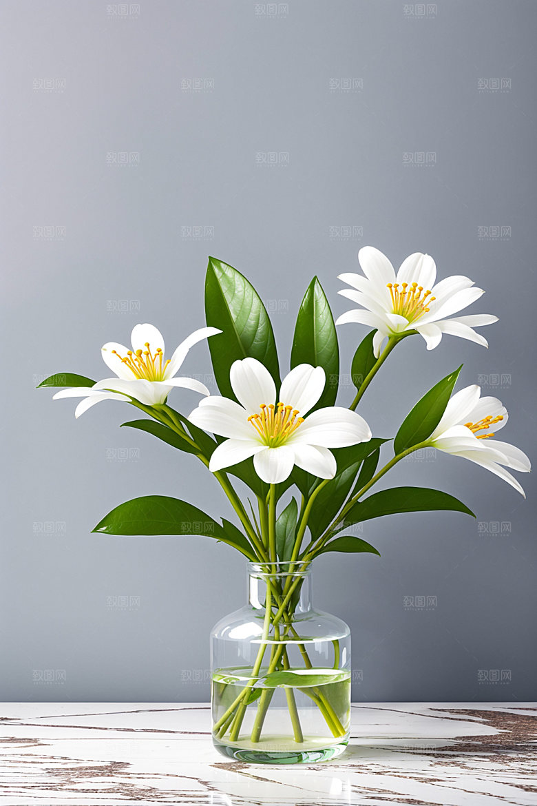 家居花瓶高清插画摄影图