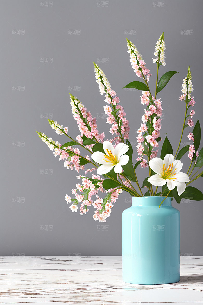 家居花瓶高清插画摄影图