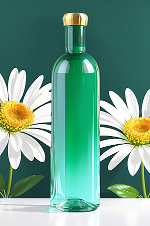家居花瓶布置鲜切花摄影图