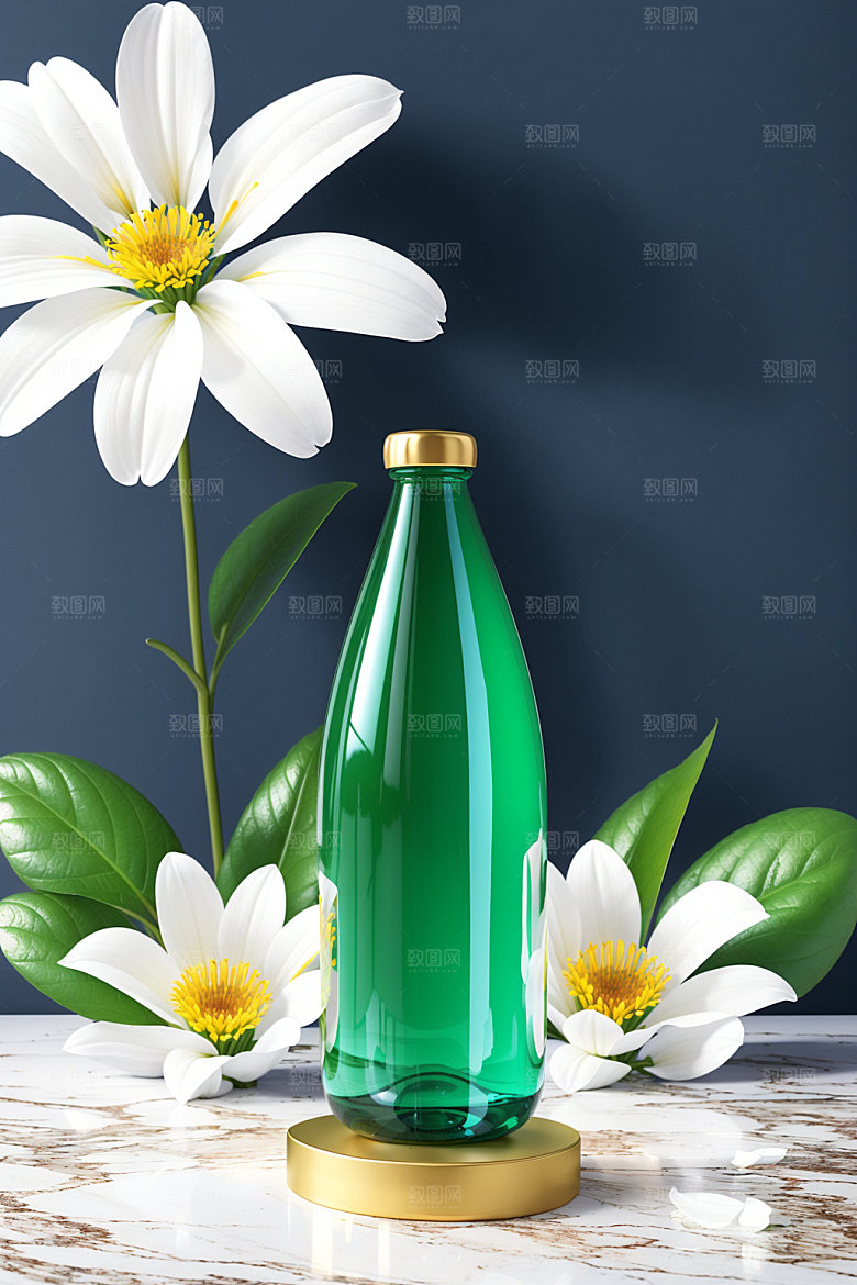 家居花瓶室内插画摄影图