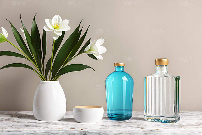家居花瓶高清布置摄影图