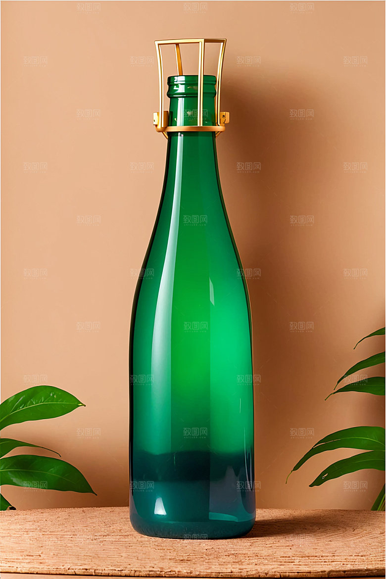 家居花瓶插画装饰摄影图