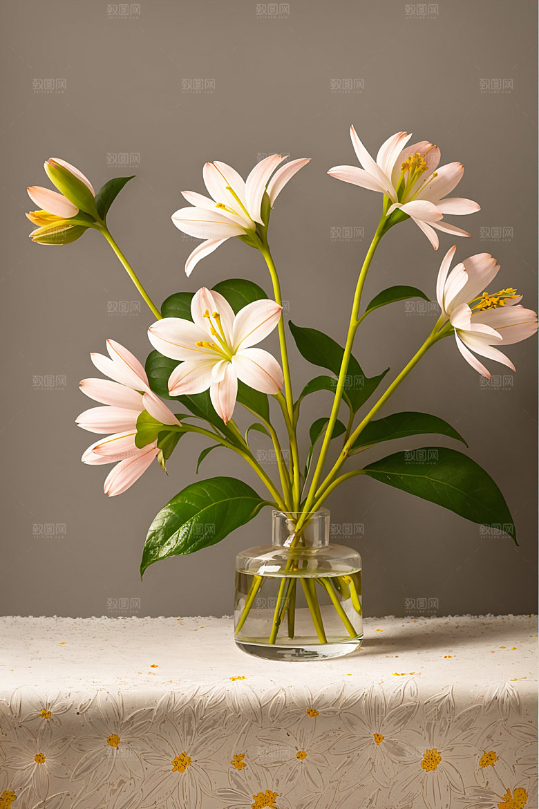 家居花瓶高清插画摄影图