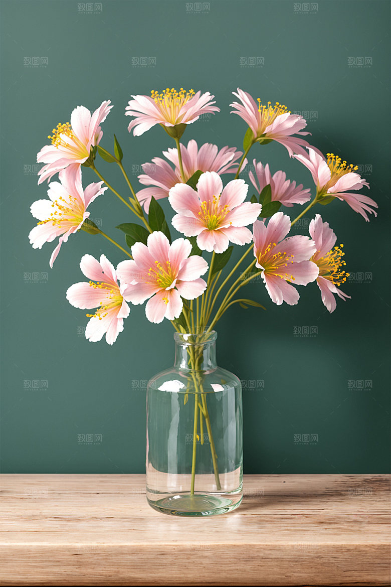 家居花瓶雅致软装摄影图