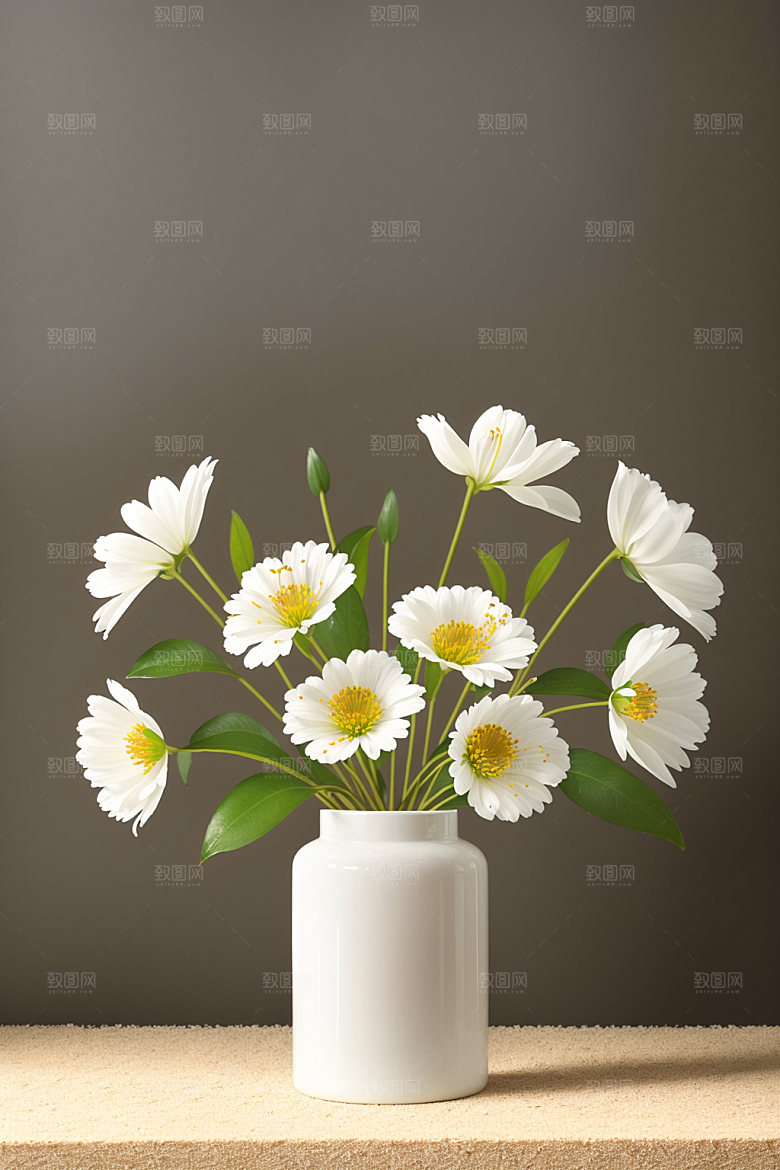 家居花瓶软装雅致摄影图