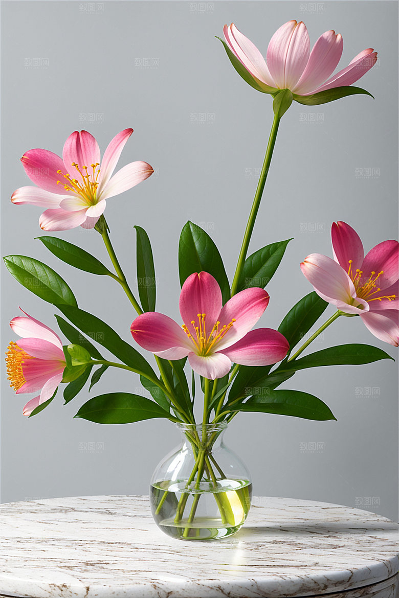 家居花瓶雅致装饰摄影图