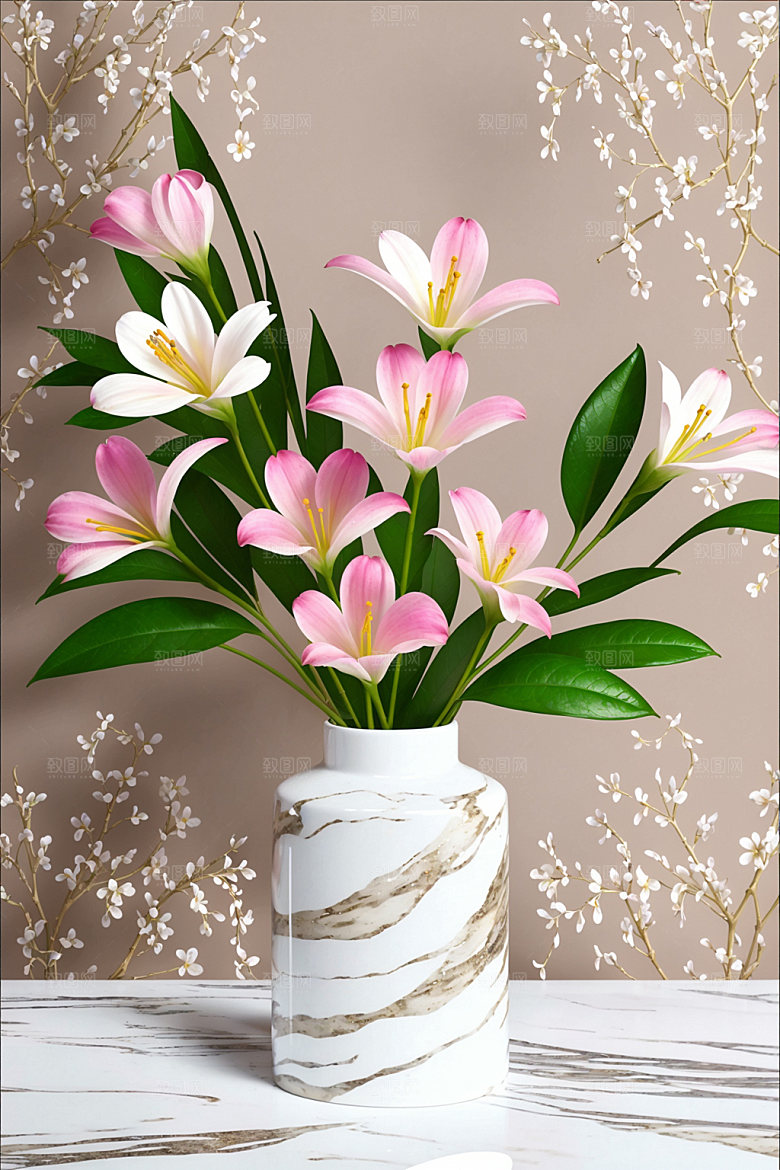 家居花瓶室内软装摄影图