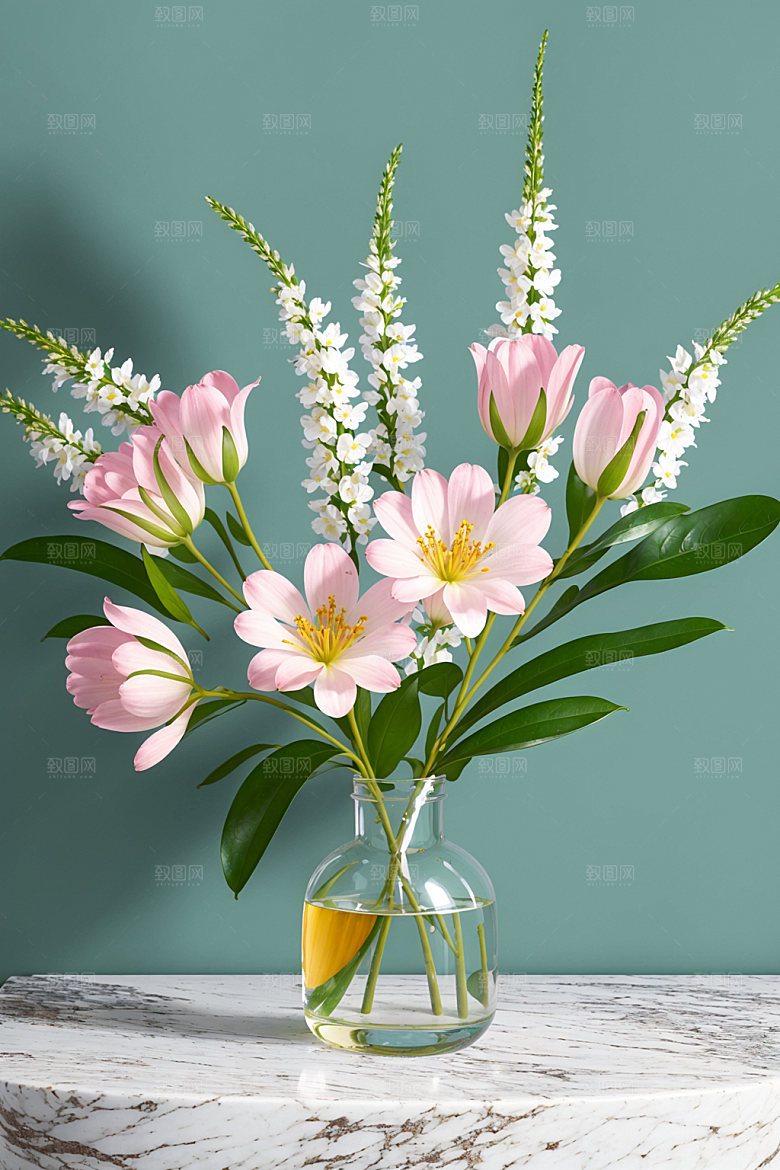 家居花瓶雅致高清摄影图
