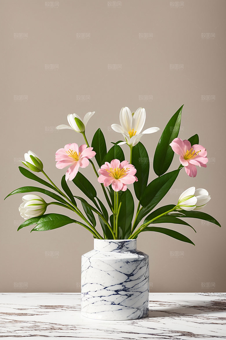 家居花瓶软装布置摄影图